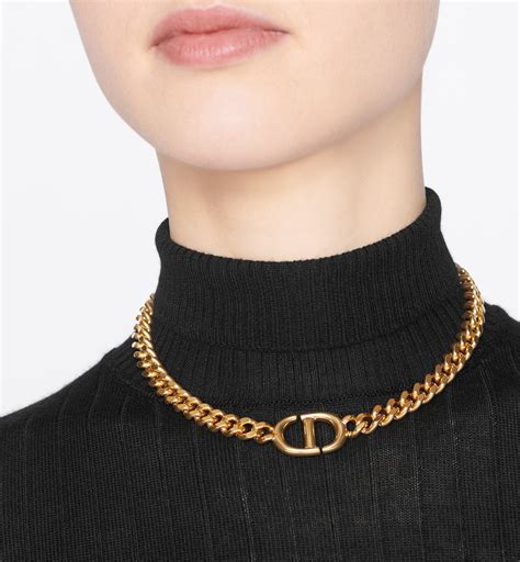 dior cd ohrstecker|CD Navy Necklace Gold.